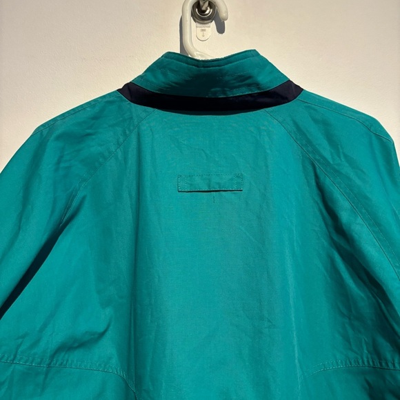 Vintage 90s Teal Windbreaker XL – Tip Top Tailors Retro Ski Jacket Streetwear - Picture 5 of 13